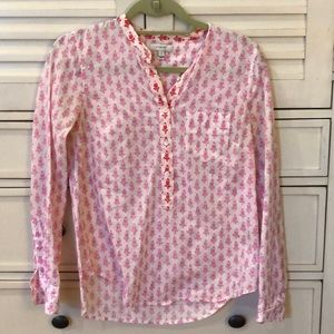 Jcrew two toned pattern top